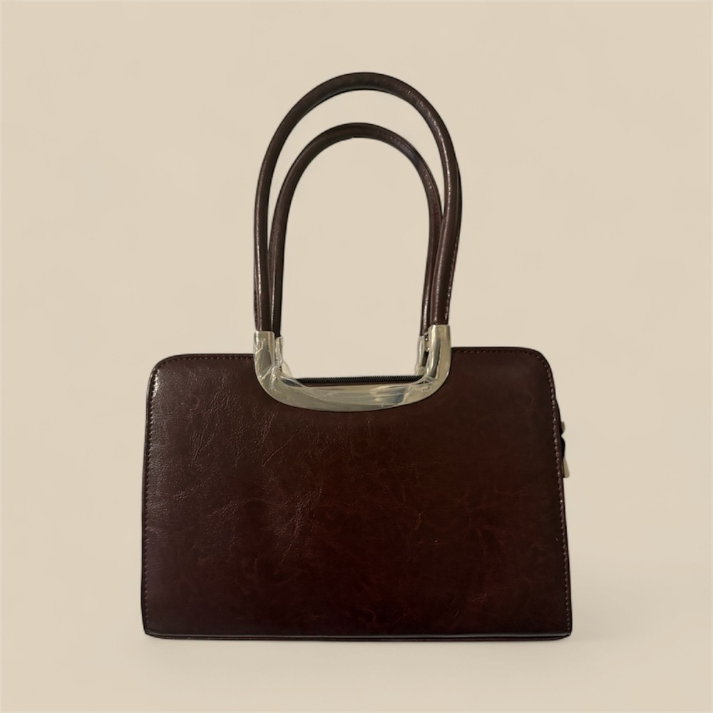 NWT Cassie Chic Dark Brown Leather shoulder bag